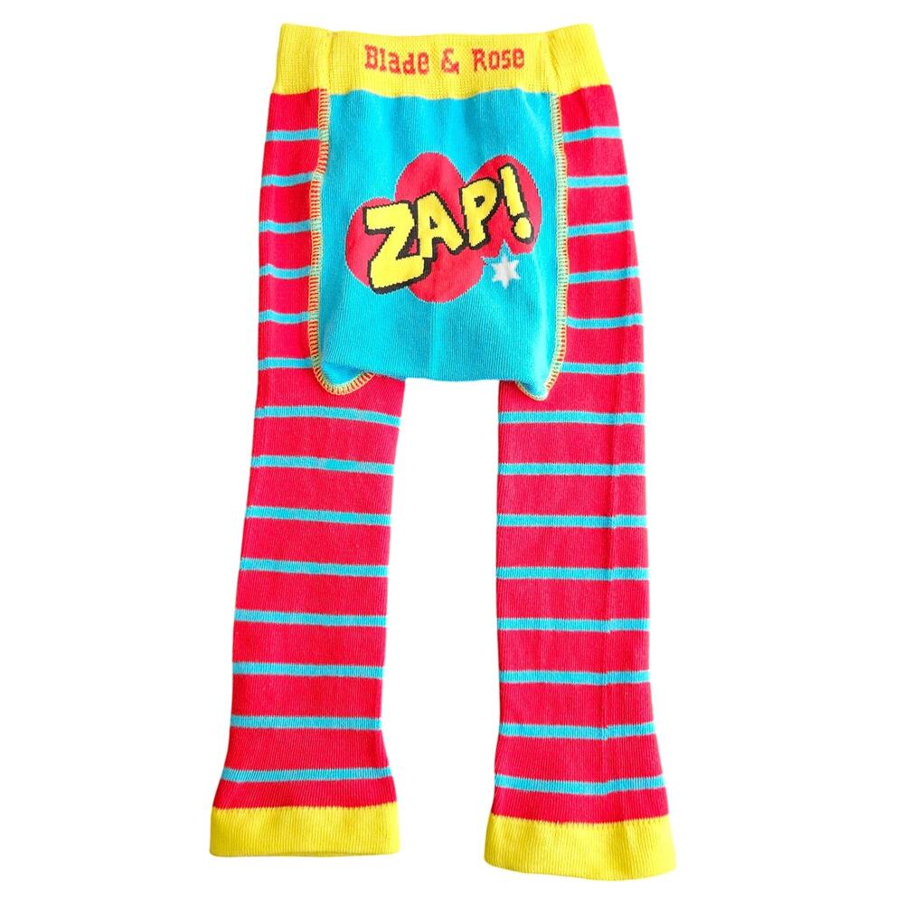 Blade & Rose Zap Super Hero Red Stripe Leggings | Kid's Toddler 1-2 Years